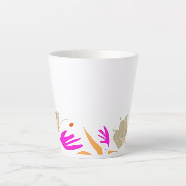 Natural theme composition Latte mug (Front)