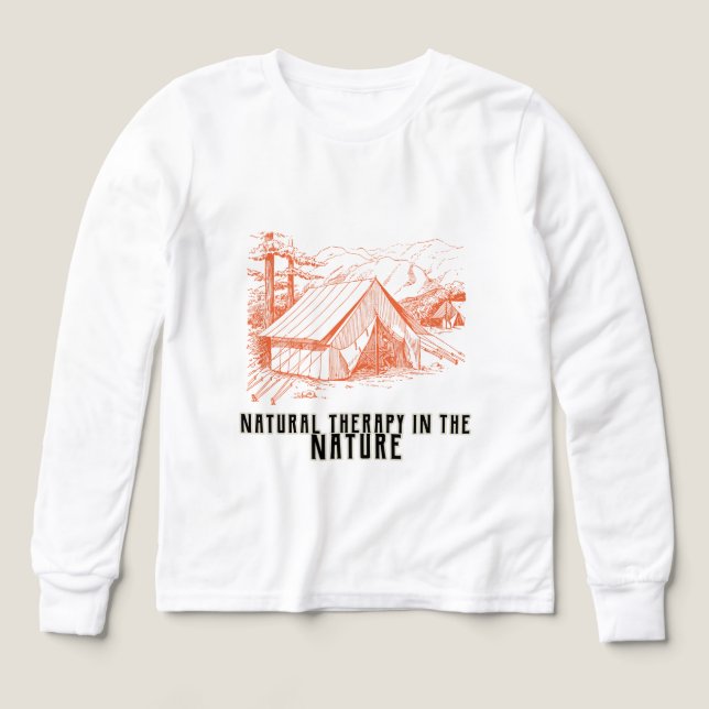 Natural therapy in the Nature long sleeves  Tri-Blend Shirts (Design Front)