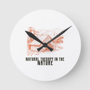 Natural therapy in the nature Wall Clock