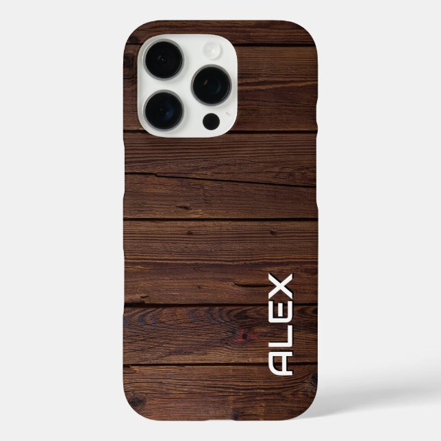 Natural Timber Panels – Horizontal Wood Pattern Case-Mate iPhone Case (Back)