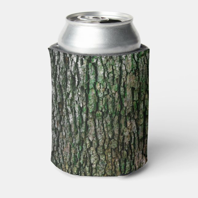 Natural tree bark texture can cooler (Can Back)