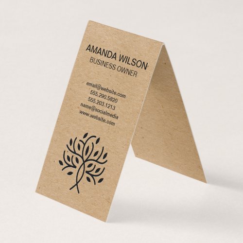 Natural  Tree  Gardening  Landscaping Business Business Card
