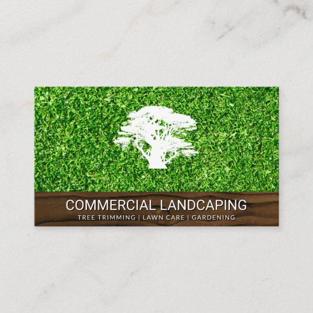 Natural | Tree | Gardening | Landscaping Business Card (Front)