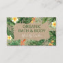 Natural Tropical Kraft Handmade Spa Bath & Body Business Card