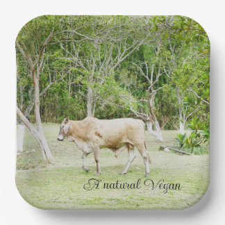Natural Vegan Cow Paper Plates