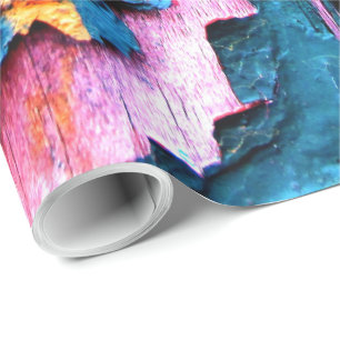 Natural Weather Effects Old Boards 3D Texture Look Wrapping Paper