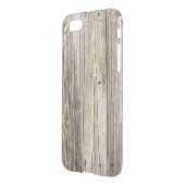 Natural Weathered Wood Boards from Old Dock Uncommon iPhone Case (Back/Left)