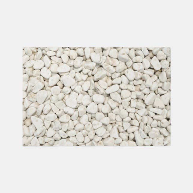 Natural White Stone Pattern Outdoor Rug (Front)