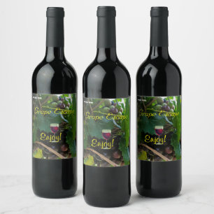 Natural Wine Grapes Label