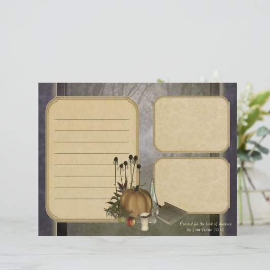 Natural Witch Keepsake Paper (Standing Front)