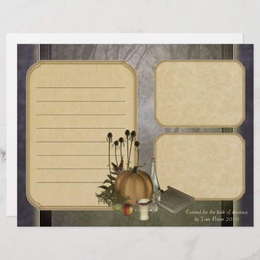 Natural Witch Keepsake Paper (Front/Back)