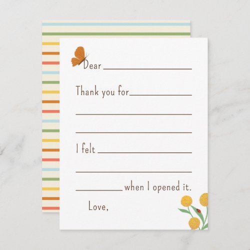 Natural Wonder Kids Fill_in Thank You Note