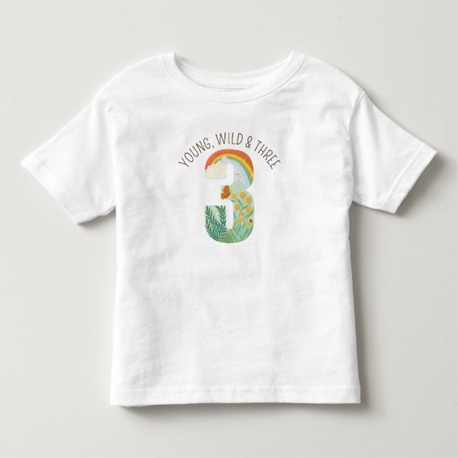 Natural Wonder Third Birthday Toddler T-shirt (Front)