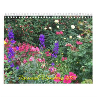 Natural wonders inspirational calendar