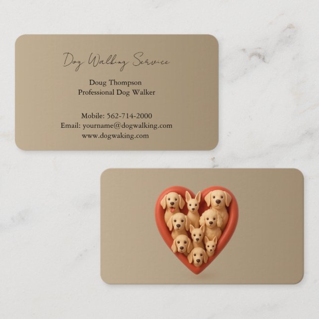 Natural Wood Business Card Background (Front/Back)