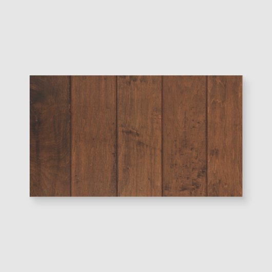 Natural Wood Magnetic Business Card (Front)