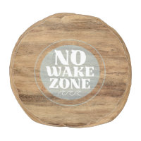 Natural Wood NO WAKE ZONE Sign
