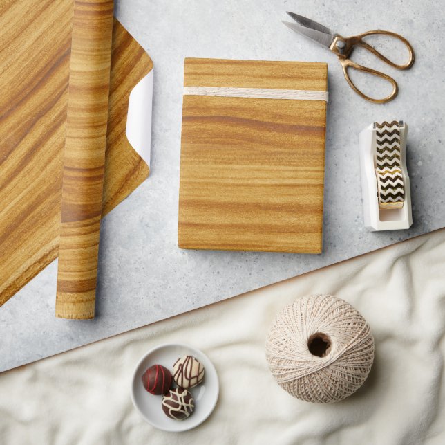 Natural Wood Pattern Wrapping Paper (Crafts)