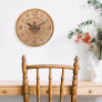 Natural Wood Slice Personalized Woodworking Shop Large Clock