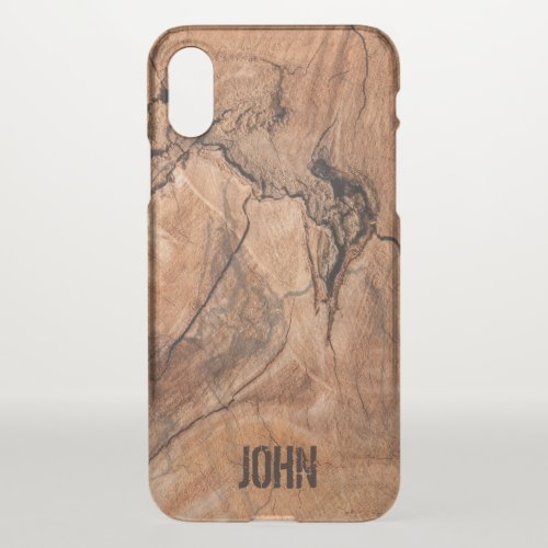 Natural Wood With Knots iPhone X Case