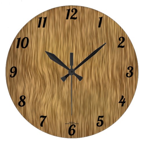 Natural Woodgrain Look Clock