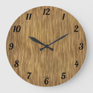 Natural Woodgrain Look Clock