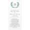 Natural Wreath Wedding Program