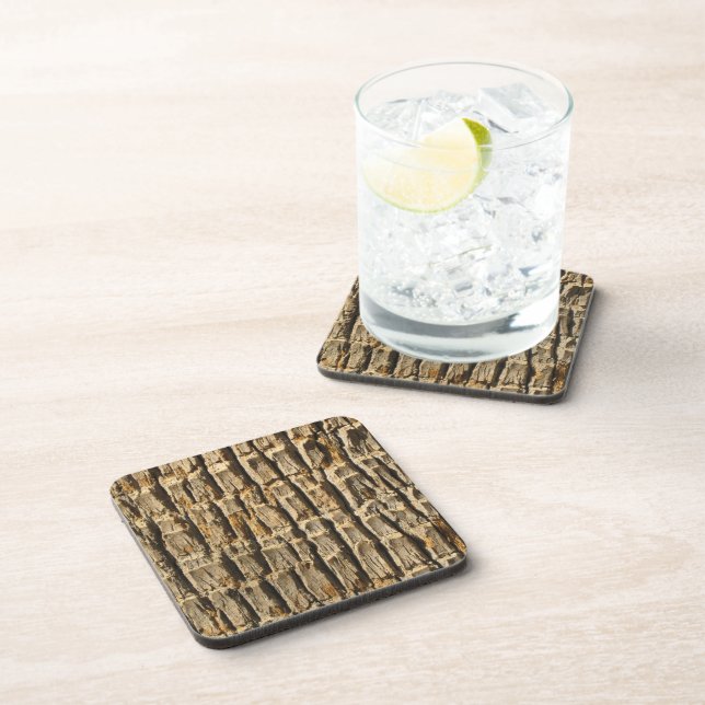 Naturally Cool Surfaces_Palm Tree Bark Drink Coaster (Right Side)