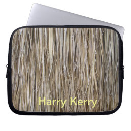 Naturally Cool Surfaces_Palm Tree Hair_Hula Skirt Laptop Sleeve