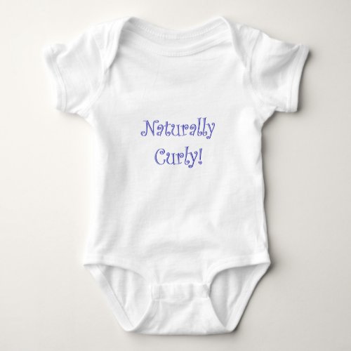 Naturally Curly Hair Baby Bodysuit