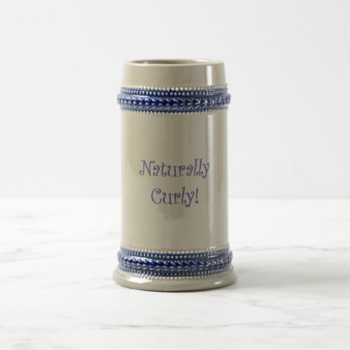 Naturally Curly Hair Beer Stein