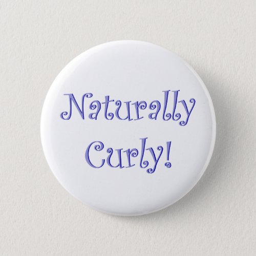 Naturally Curly Hair Button