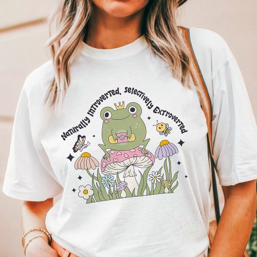 Naturally Introverted Selectively Extroverted Frog Tri-Blend Shirt