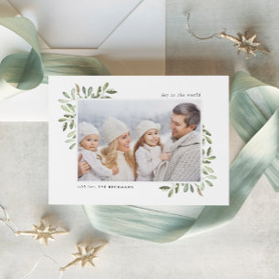 Naturally Joyful Holiday Photo Card