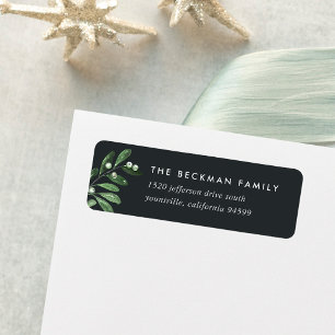 Naturally Joyful Watercolor Return Address Label