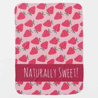 Naturally Sweet Strawberry Baby Girl blanket