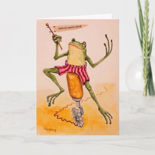 Naturally Toad Birthday Folded Note Card