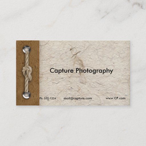 Customizable Naturals business card