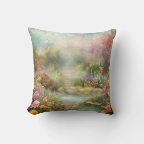 NaturaVibe Embracing Nature in Home Design Throw Pillow