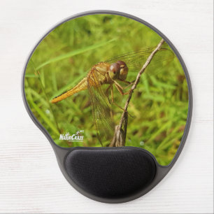 NaturCraze Yellow Dragonfly Gel Mouse Pad