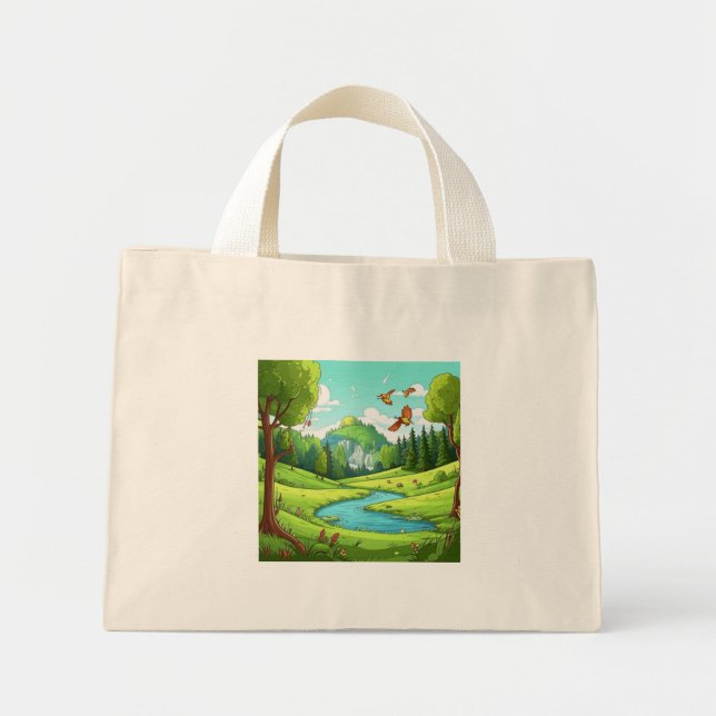 Nature 15. mini tote bag (Front)