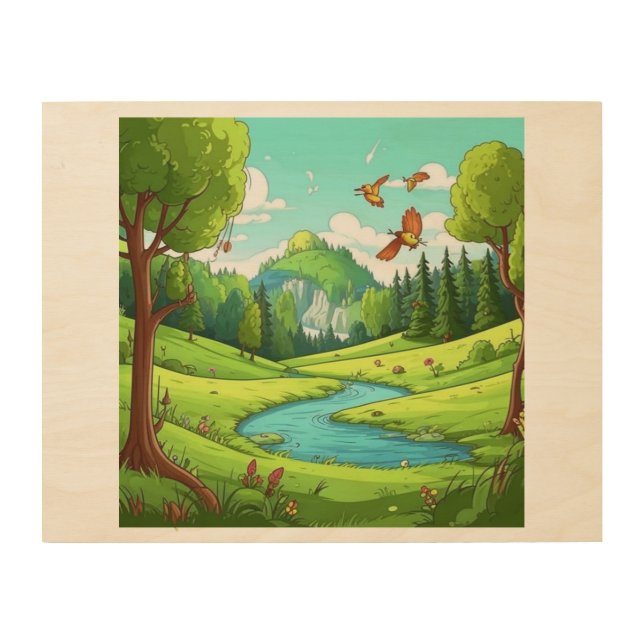 Nature 15. wood wall art (Front)