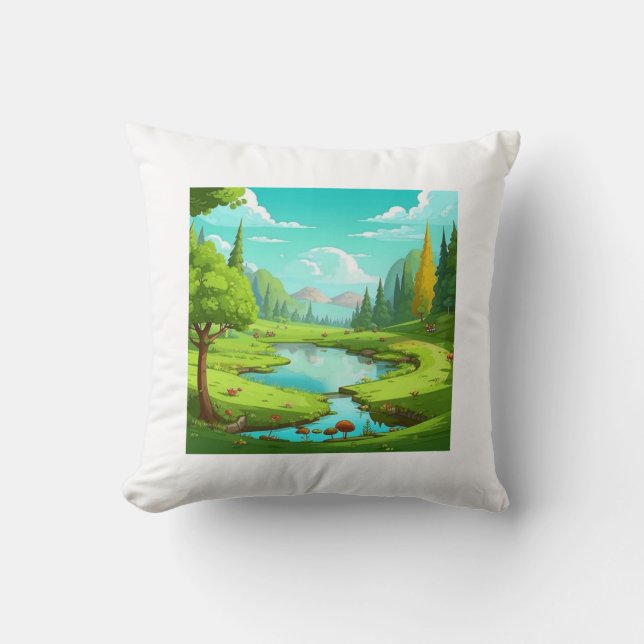 Nature 18. throw pillow (Front)