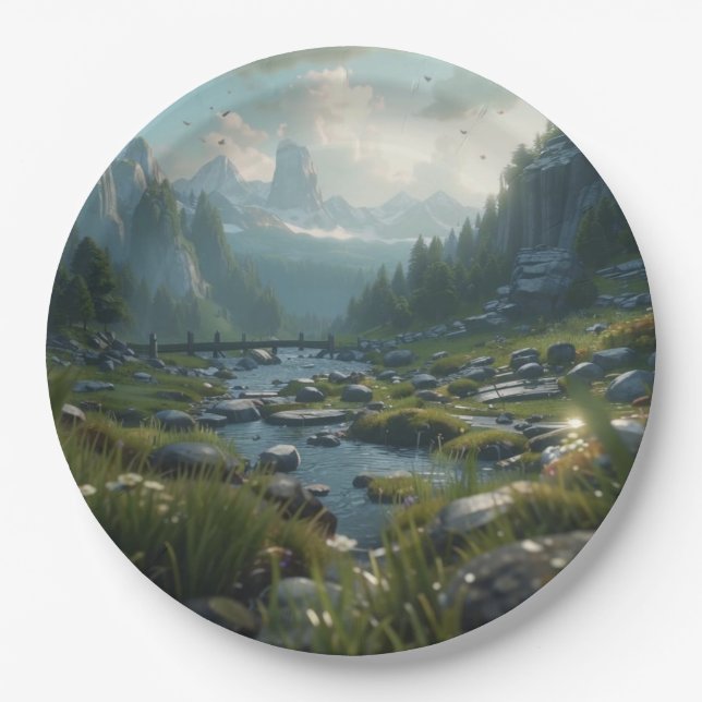 Nature 21. paper plates (Front)