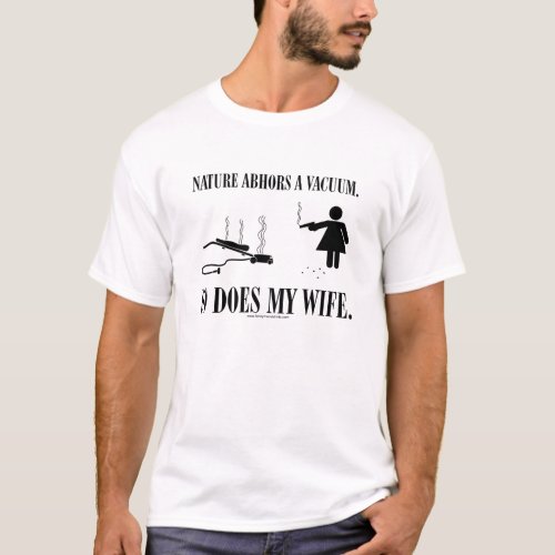 Nature Abhors a Vacuum mens T_Shirt