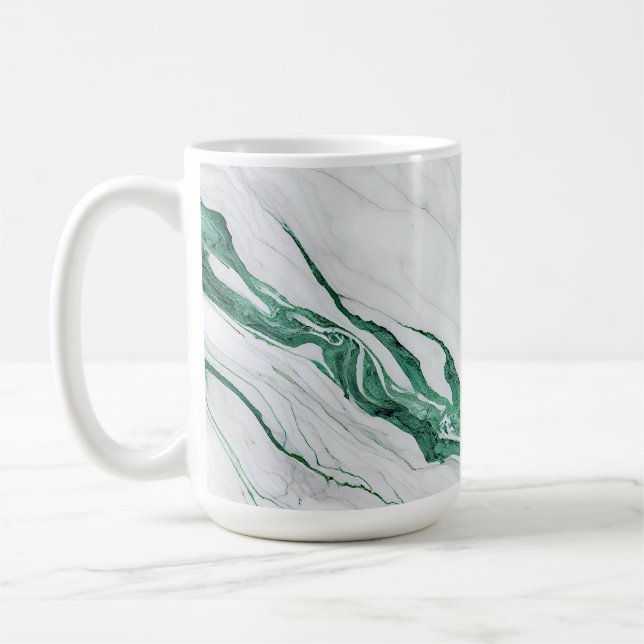 Nature abstract marble pattern background backdrop coffee mug (Left)