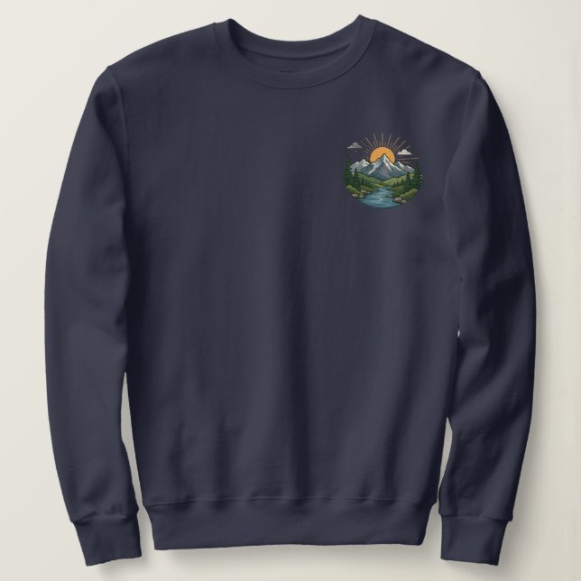 Nature Adventure Outdoor Design Sweatshirt (Design Front)