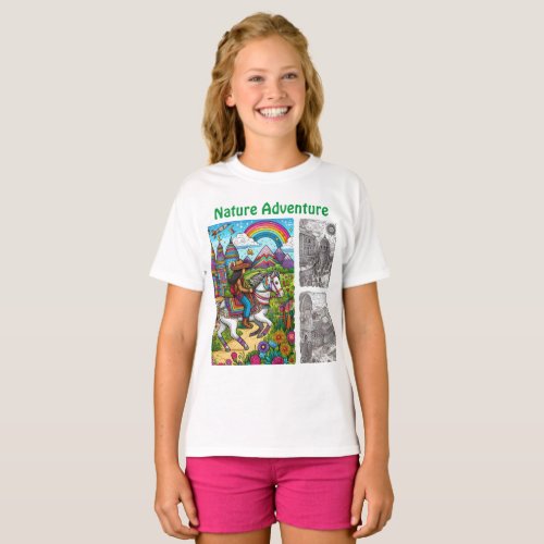 Nature Adventure _ Whimsical Aviary _ Snippets T_Shirt