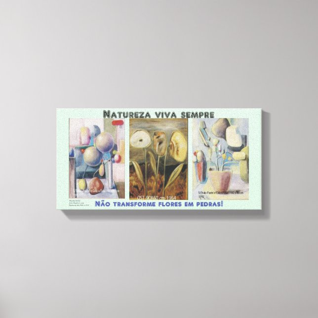 NATURE ALWAYS LIVES - PRINTED ON SCREEN CANVAS PRINT (Front)