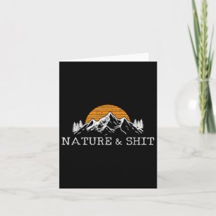 Nature & - Funny Outdoor Mountains Camping Hik Card